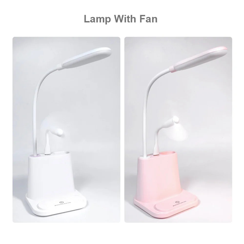 usb-rechargeable-led-desk-lamp-touch-dimming-phone-holder-fan-brush-pot