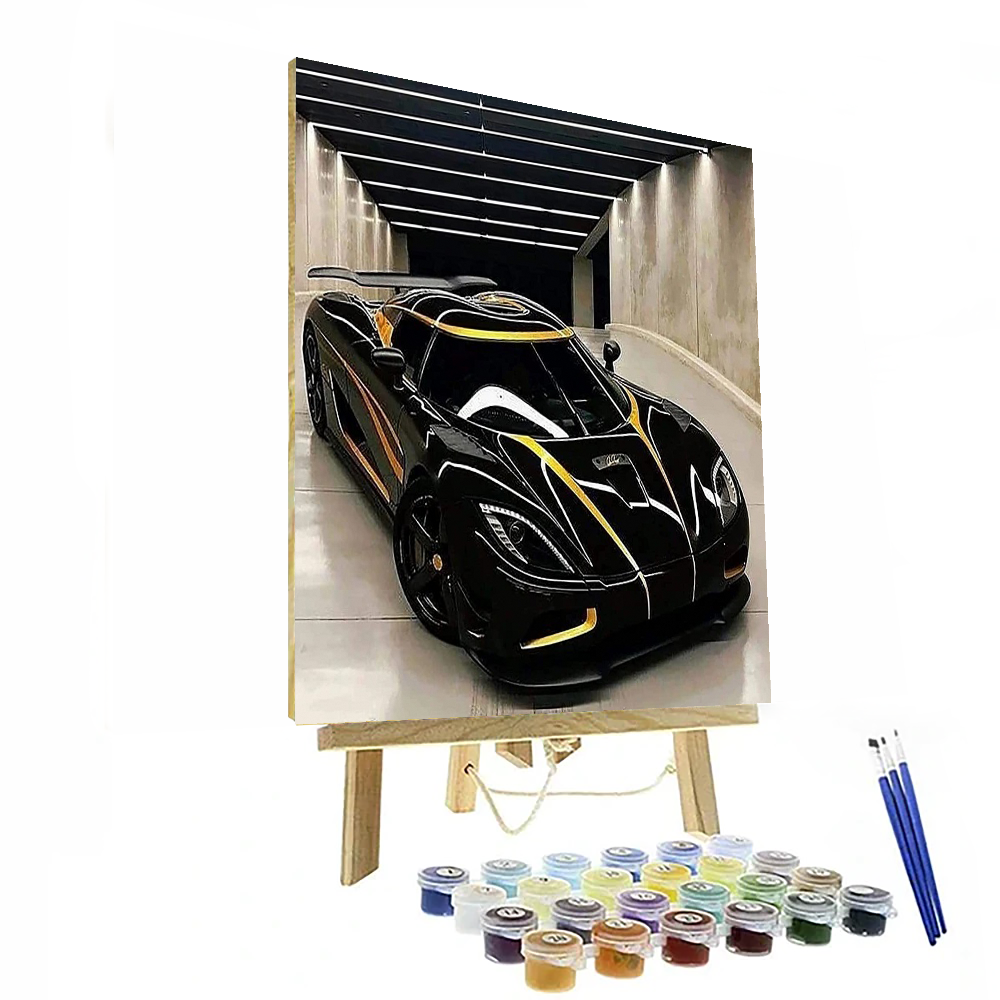 Racing Car Paint By Numbers Painting Kit-0