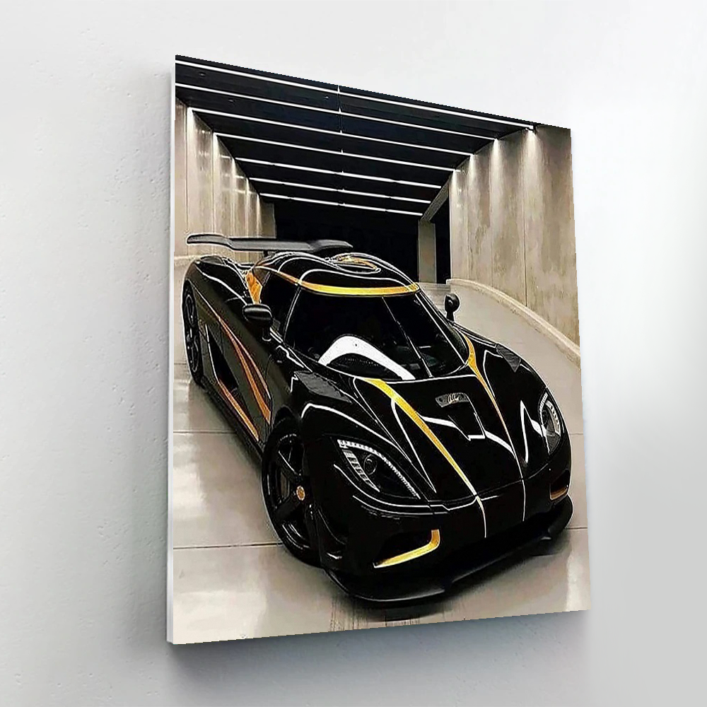 Racing Car Paint By Numbers Painting Kit-2