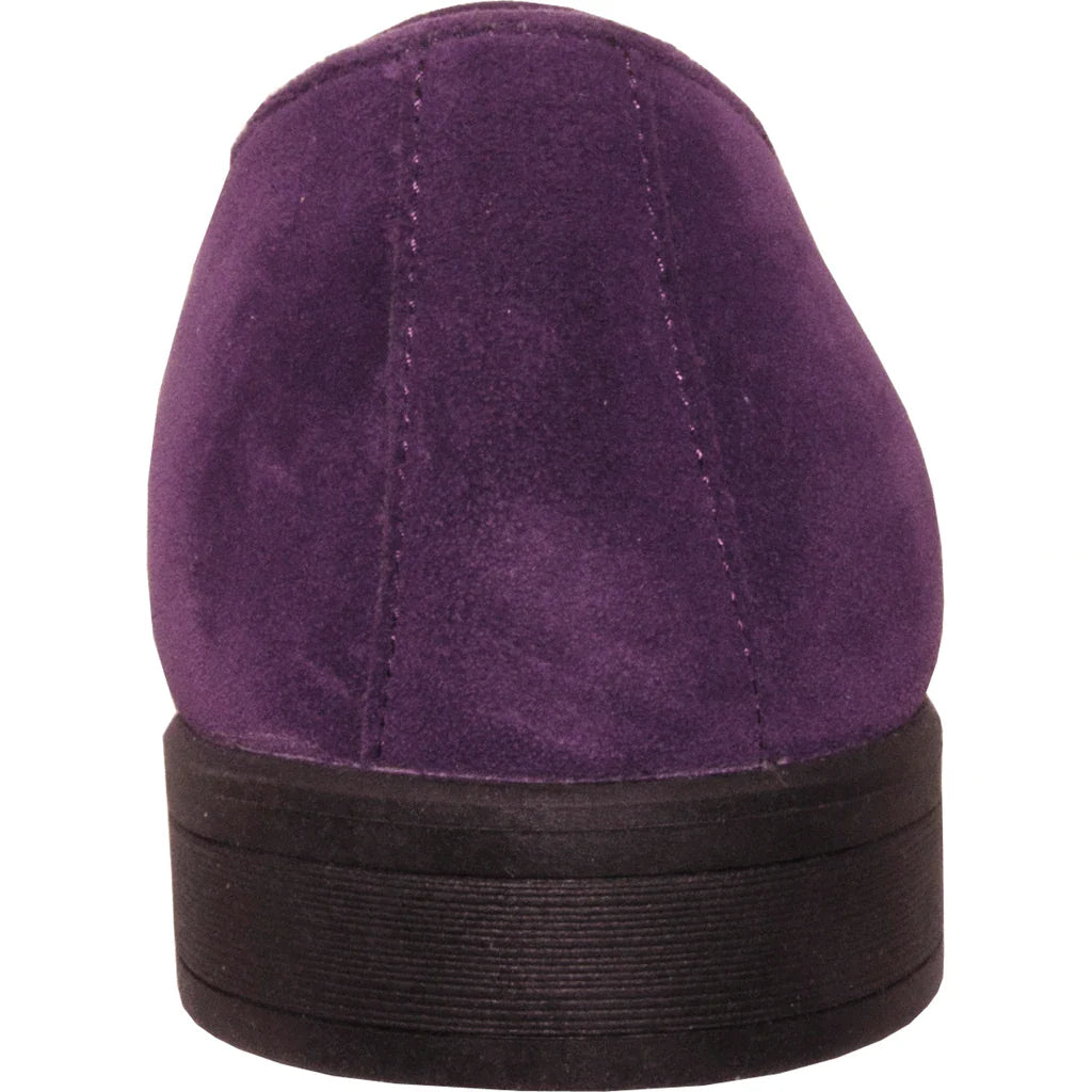 "Chelsea" Purple Suede Tuxedo Shoes-2