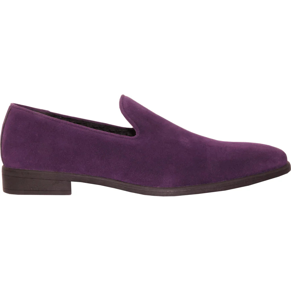 "Chelsea" Purple Suede Tuxedo Shoes-3