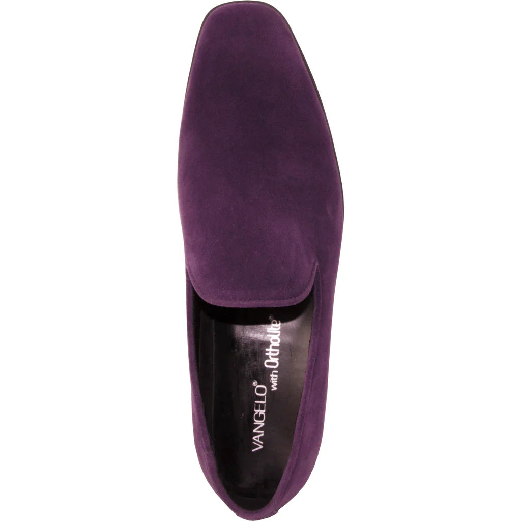 "Chelsea" Purple Suede Tuxedo Shoes-5