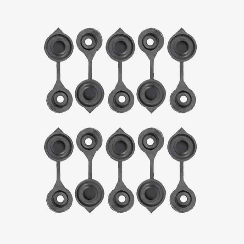 Ten Replacement Black Vent Caps Made to Fit Any Fuel / Gas / Water Can w/ Vent-0