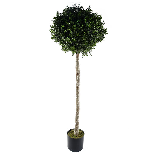 140cm Buxus Ball Artificial Tree UV Resistant Outdoor Topiary-0