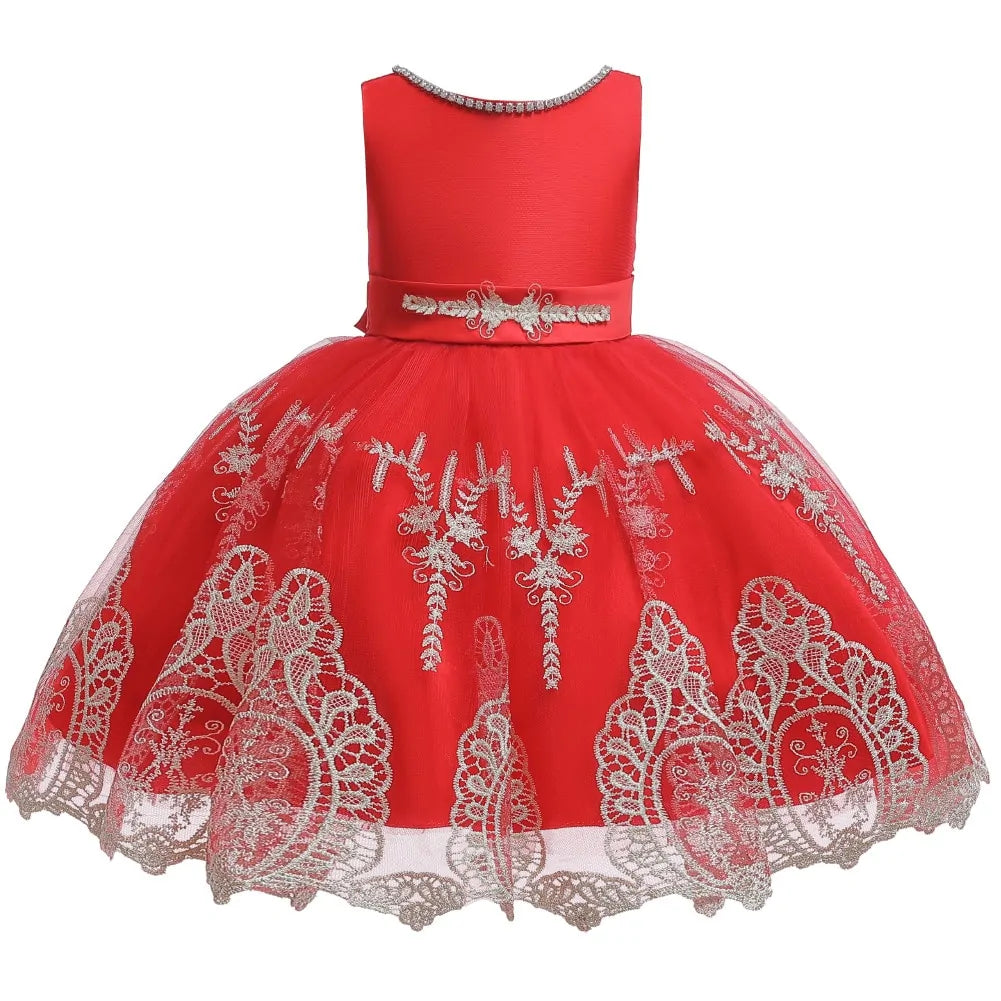 Girls Christmas Sequin Tutu Princess Dress
