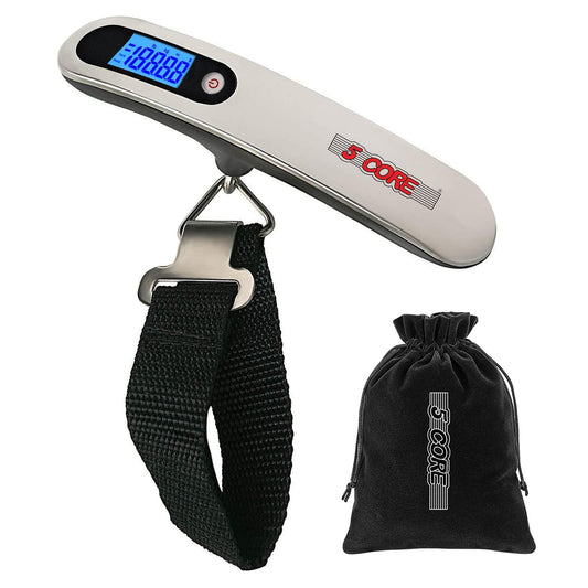 5 Core Digital Luggage Scale 110lbs Travel Weight Scale Hanging Baggage Weighing Machine-0