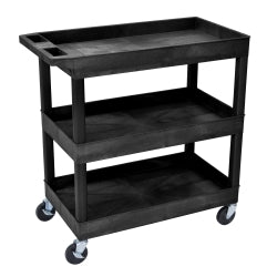 Luxor E-Series 3-Shelf Utility Cart