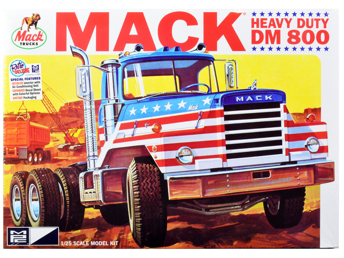 Skill 3 Model Kit Mack DM 800 Semi Tractor Truck 1/25 Scale Model by MPC-0