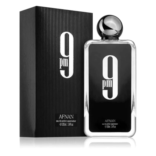 Afnan 9 Pm Pour Homme Eau de Parfum Spray for Men, 3.4 Ounce Vanilla 3.4 Fl Oz (Pack of 1)