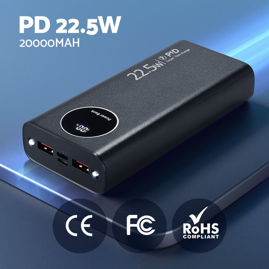 20000mAh Portable Power Bank PD22.5W Quick Charging Fast Charger Phone Battery-0