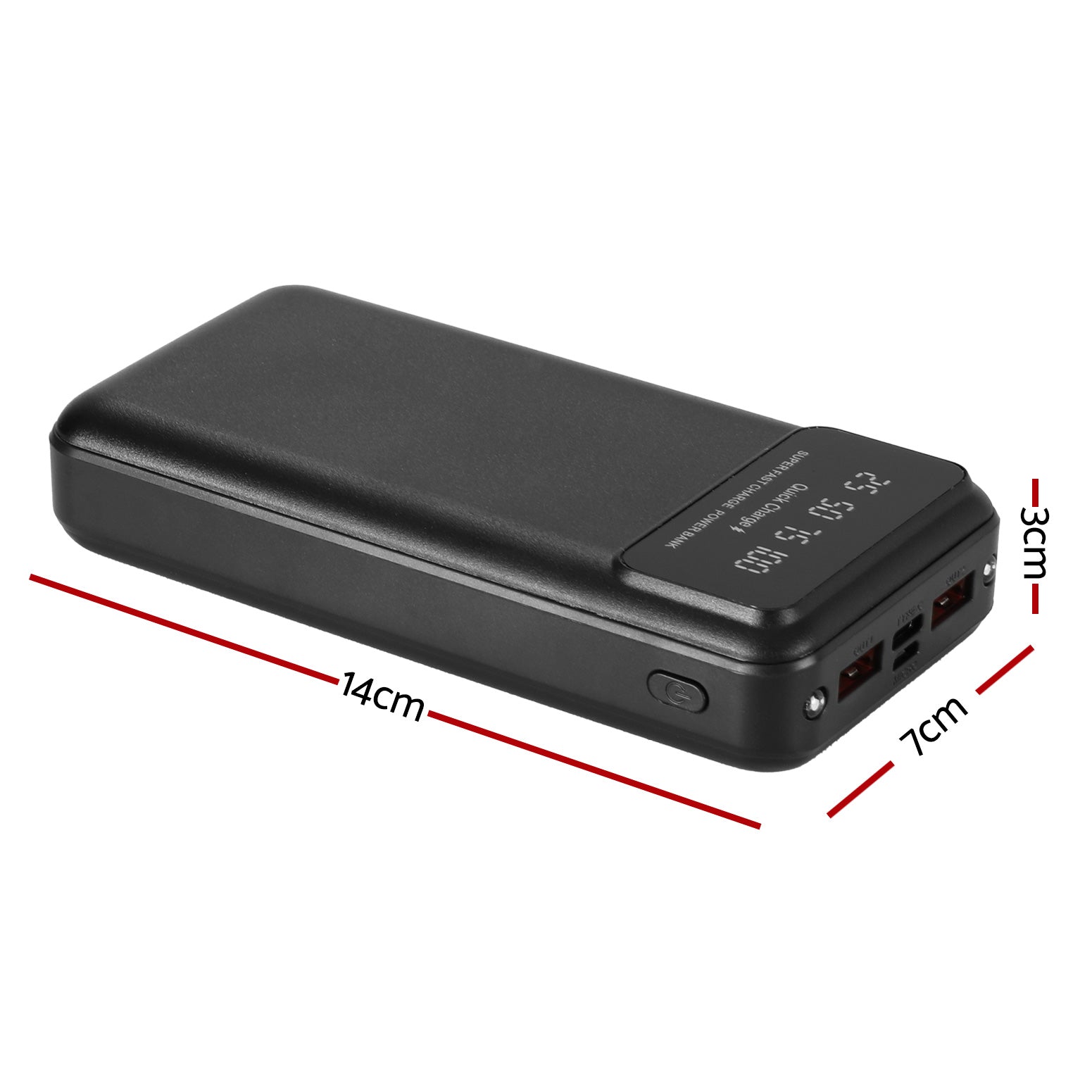 20000mAh Portable Power Bank PD22.5W Quick Charging Fast Charger for Phone Black-2