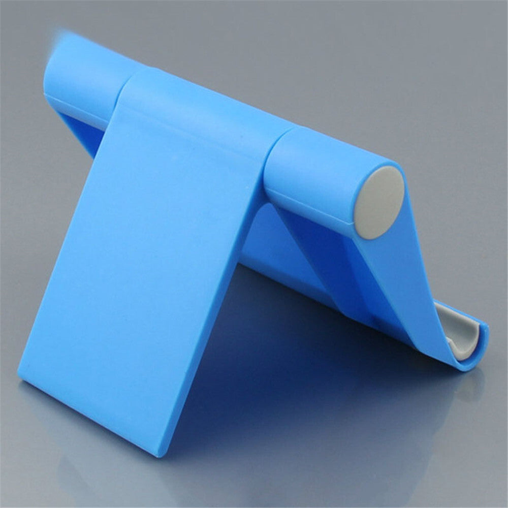 Mobile Phone Tablet Stand Holder Support Portable Adjust Universal Plastic Stand - Blue