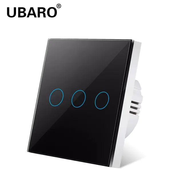 UBARO Crystal Tempered Glass Wall Panel Touch Switch