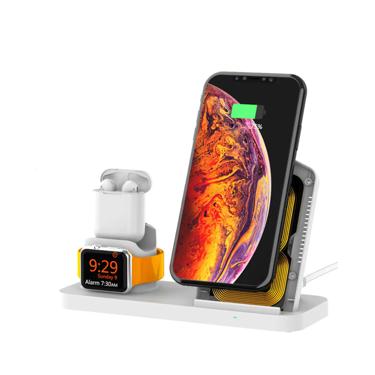 Island Of Power 3 In 1 Wireless Multicharger Charge Your Watch Airpod And Phone