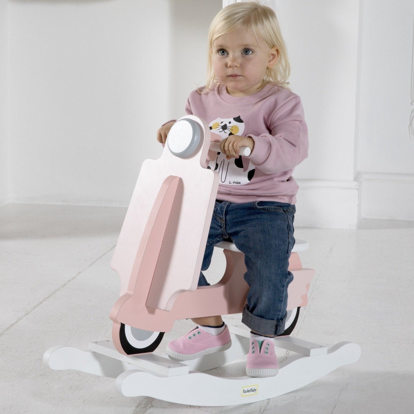 Rocking Toy Scooter Pink-4