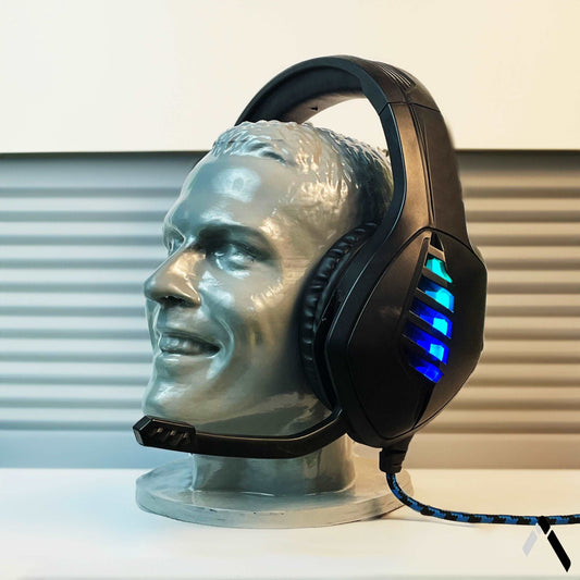 Ronaldo Head Statue & Headphone Stand-0