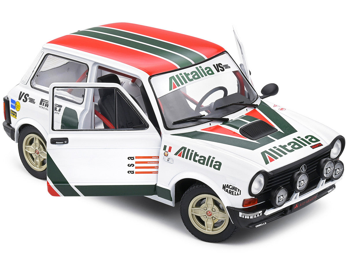 1980 Autobianchi A112 MK 5 Abarth Rally Car "Alitalia" Livery "Competition" Series 1/18 Diecast Model Car by Solido-1