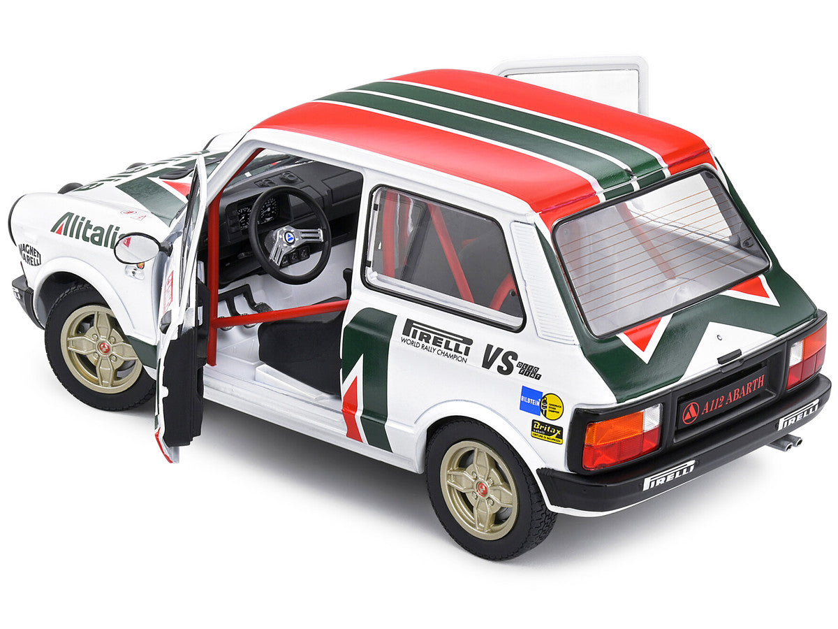 1980 Autobianchi A112 MK 5 Abarth Rally Car "Alitalia" Livery "Competition" Series 1/18 Diecast Model Car by Solido-3