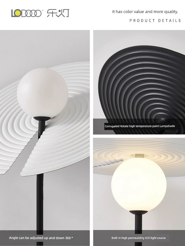 Italian Designer Model Minimalist Creative round UFO Floor Lamp Bedroom Bedside Study Desktop Decorative Table Lamp