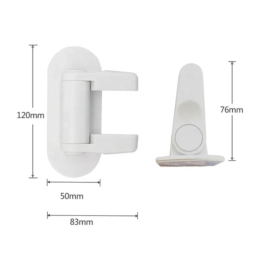 1pc Baby Safety Lock Door Lever Lock Safety Child Proof Doors Adhesive Lever Handle Cabinet Locks for Baby Safety-3