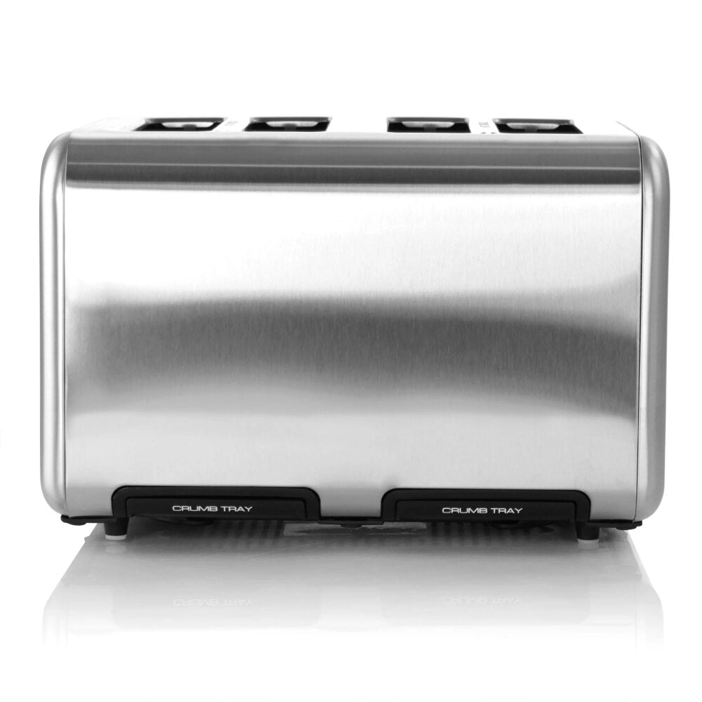 MegaChef 4 Slice Toaster In Stainless Steel Silver Hot Sandwich Maker  Bread Machine Maker  Home Appliance