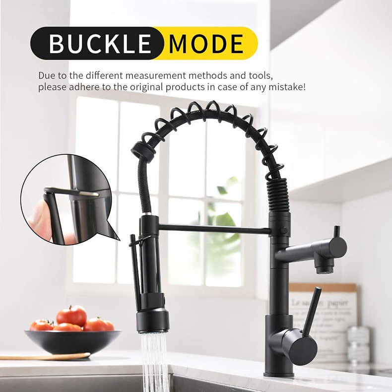 Spring Style Kitchen Faucet Brushed Nickel Faucet Pull Out Torneira All Around Rotate Swivel Water Outlet Mixer Tap 866026