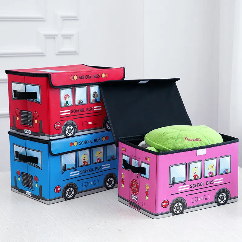 Storage Box with Lid "School Bus" Multivariant-0