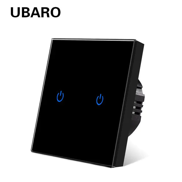 UBARO Crystal Tempered Glass Wall Panel Touch Switch