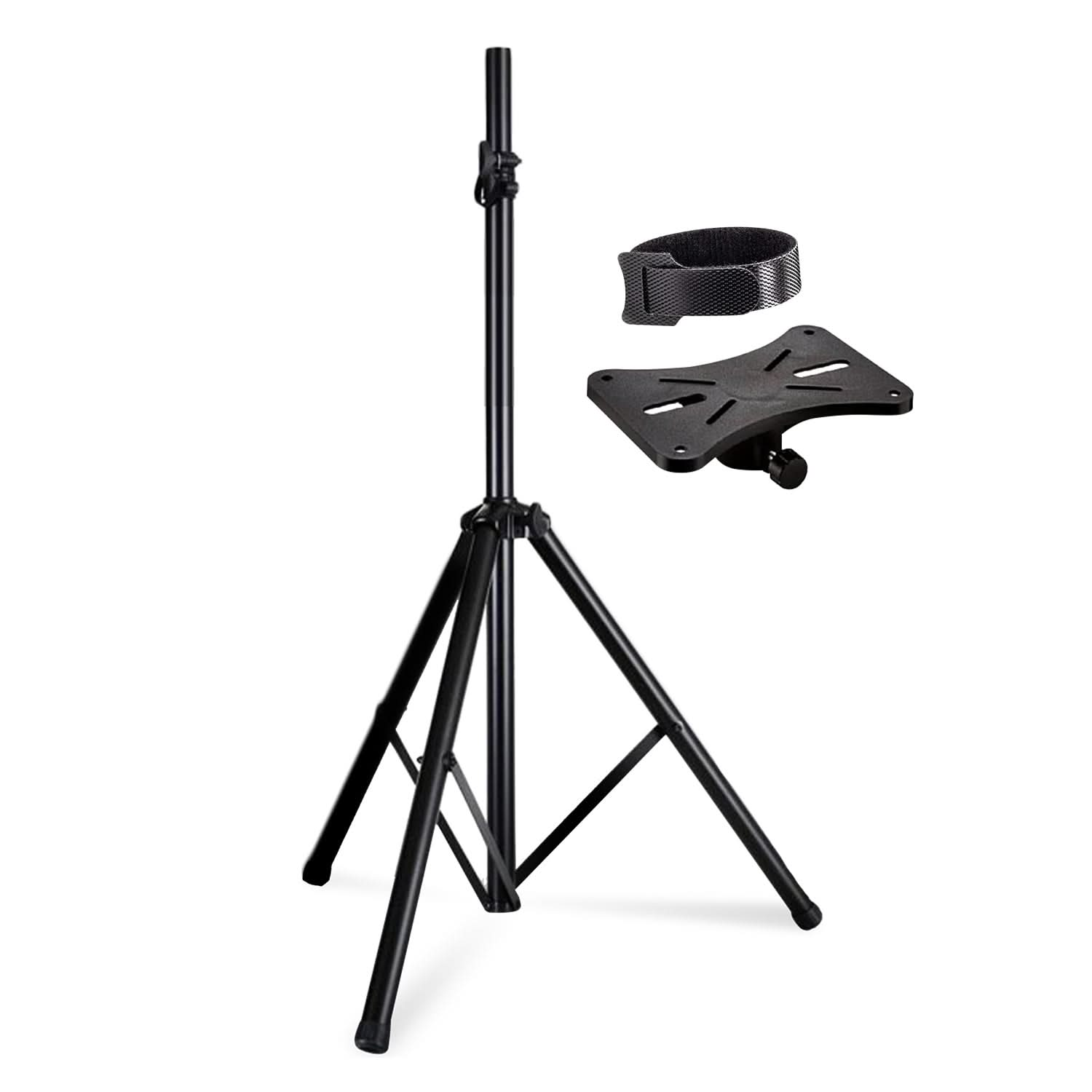 5Core Speaker Stand Tripod Tall Adjustable 72 Inch DJ Studio Monitor Stands Pole Mount BLACK-0