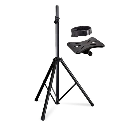 5Core Speaker Stand Tripod Tall Adjustable 72 Inch DJ Studio Monitor Stands Pole Mount BLACK-0