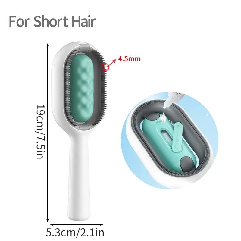 Pet Grooming Brush Self Cleaning Cat Brush General Double Side Sticky Floating Hair Comb Pet Hair Remover 고양이 빗 Brosse Chat-11