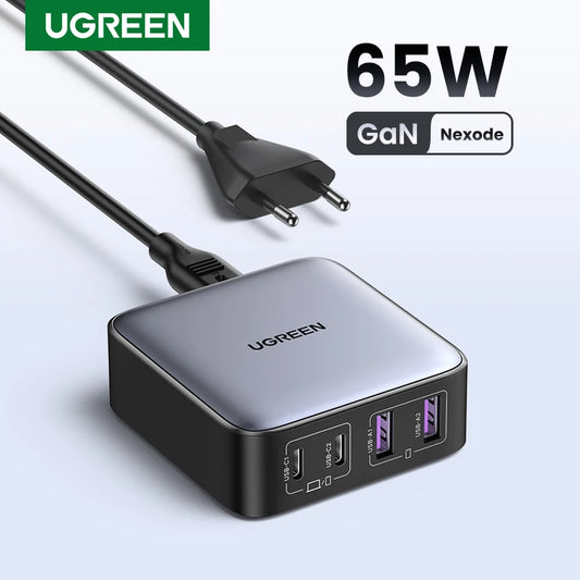 Plug Type: US, Ships From: CHINA - UGREEN 100W 65W GaN Charger Desktop Laptop Fast Charger 4 in 1 Adapter For iPhone 15 14 13 Pro Max Phone Charger Xiaomi Samsung