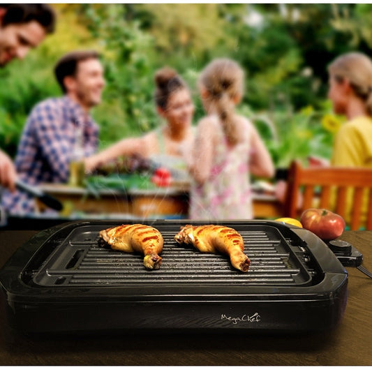 2023 New MegaChef Dual Surface Reversible Indoor Grill and Griddle