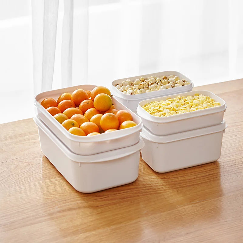 Refrigerator storage box special sealed box home kitchen multi-function plastic box with lid food Organizer Microwave available