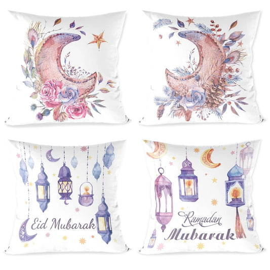 EID Mubarak Cushion Cover Ramadan Decoration For Home Ramadan Kareem Mubarak Muslim Islamic Party Supplies EID Pillowcase