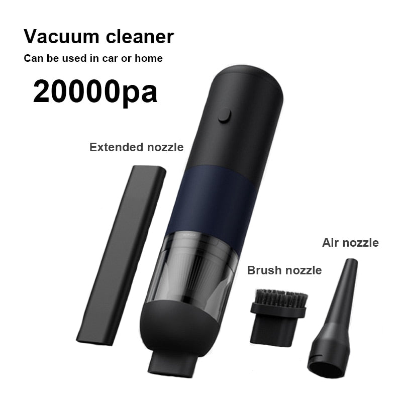 Xiaomi New Car Vacuum Cleaner Portable Mini Handheld Vacuum Cleaner Smart Home Car Dual-purpose Mi Wireless 20000PA Dust Catcher