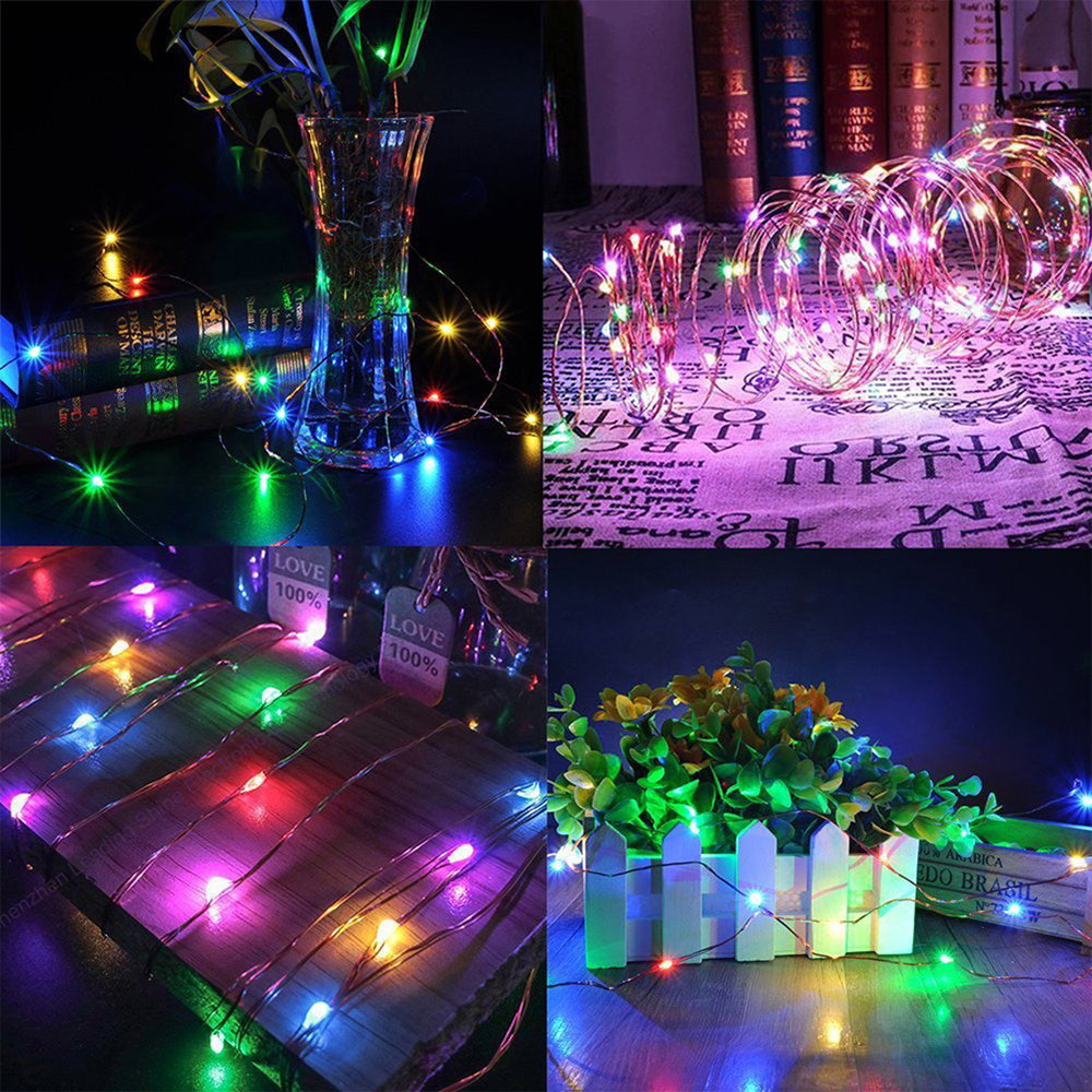 Upgraded Solar String Lights Outdoor 32.8FT 100 LED Waterproof Decoration Lights-6