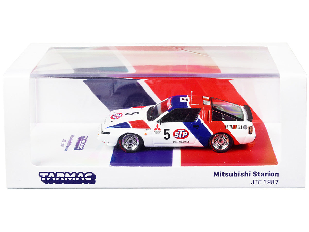 Mitsubishi Starion RHD (Right Hand Drive) #5 Kuminitsu Takahashi - Akihiko Nakaya "Japanese Touring Car Championship" (1987) 1/64 Diecast Model Car by Tarmac Works-0