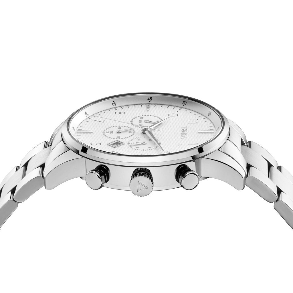 Trnda Stainless Steel Chronograph Men's Watch TR001G2S1-A13S-2