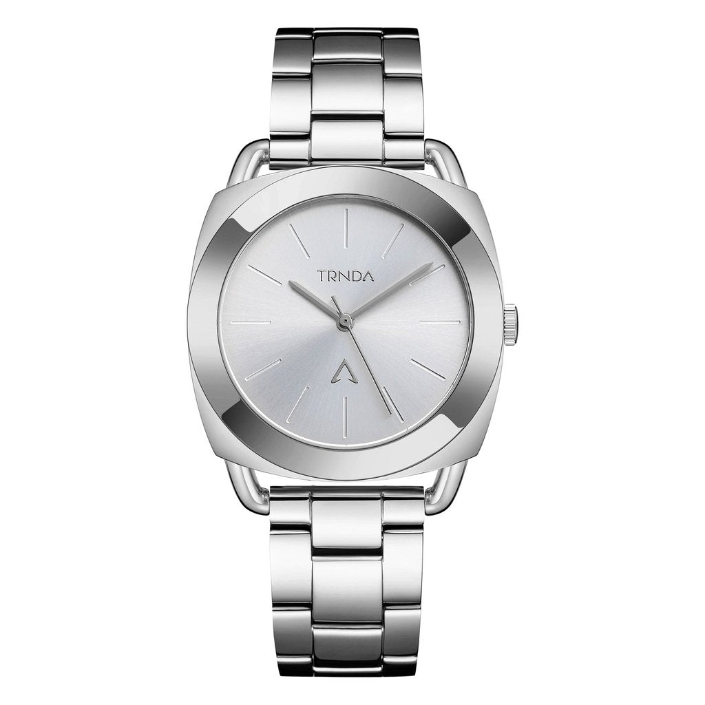 TRNDA Women's Watch with Silver Stainless Steel Case and Silver Stainless Steel Band-0