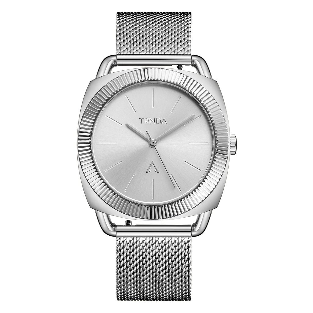 TRNDA Women's Watch with Silver Stainless Steel Case and Silver Stainless Steel Band-0