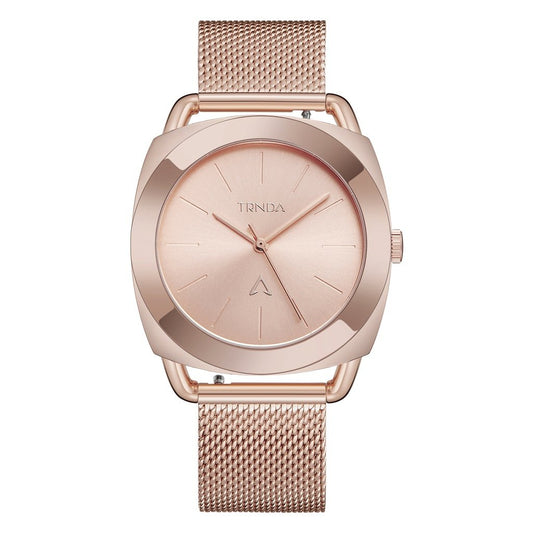 TRNDA Women's Watch with Rose Gold Stainless Steel Case and Rose Gold Stainless Steel Band-0