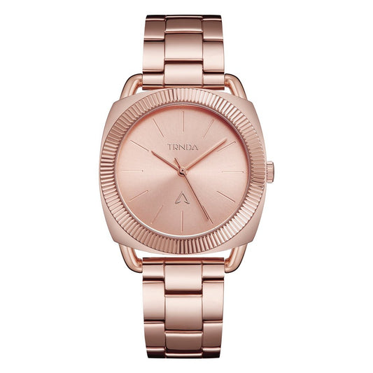 TRNDA Women's Watch with Rose Gold Stainless Steel Case and Rose Gold Stainless Steel Band-0