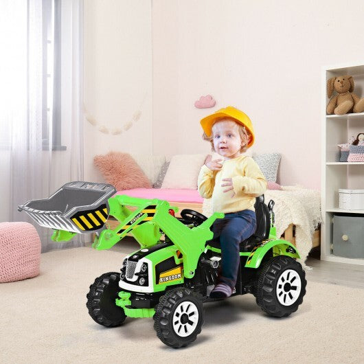 12 V Battery Powered Kids Ride on Dumper Truck-Yellow.