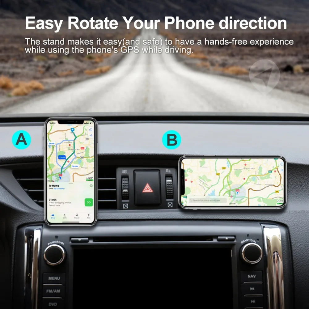 Magnetic Car Phone Holder For iPhone Samsung Magnet Mount 360 Rotation Car Holder for Phone in Car Phone Holder Stand