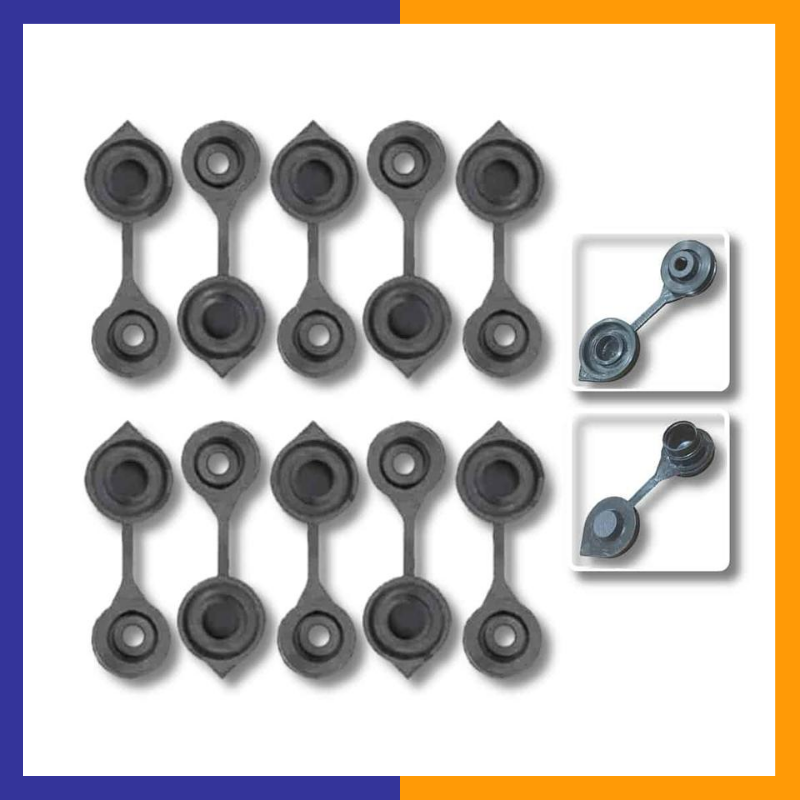 Ten Replacement Black Vent Caps Made to Fit Any Fuel / Gas / Water Can w/ Vent-1