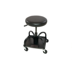 Adjustable creeper seat with round seat