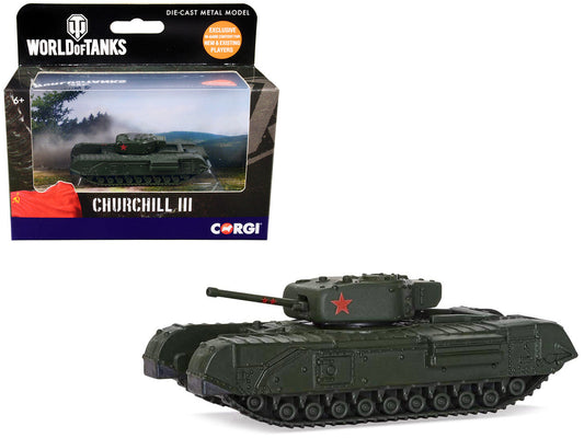 Churchill Mk III Infantry Tank USSR "World of Tanks" Video Game Diecast Model by Corgi-0