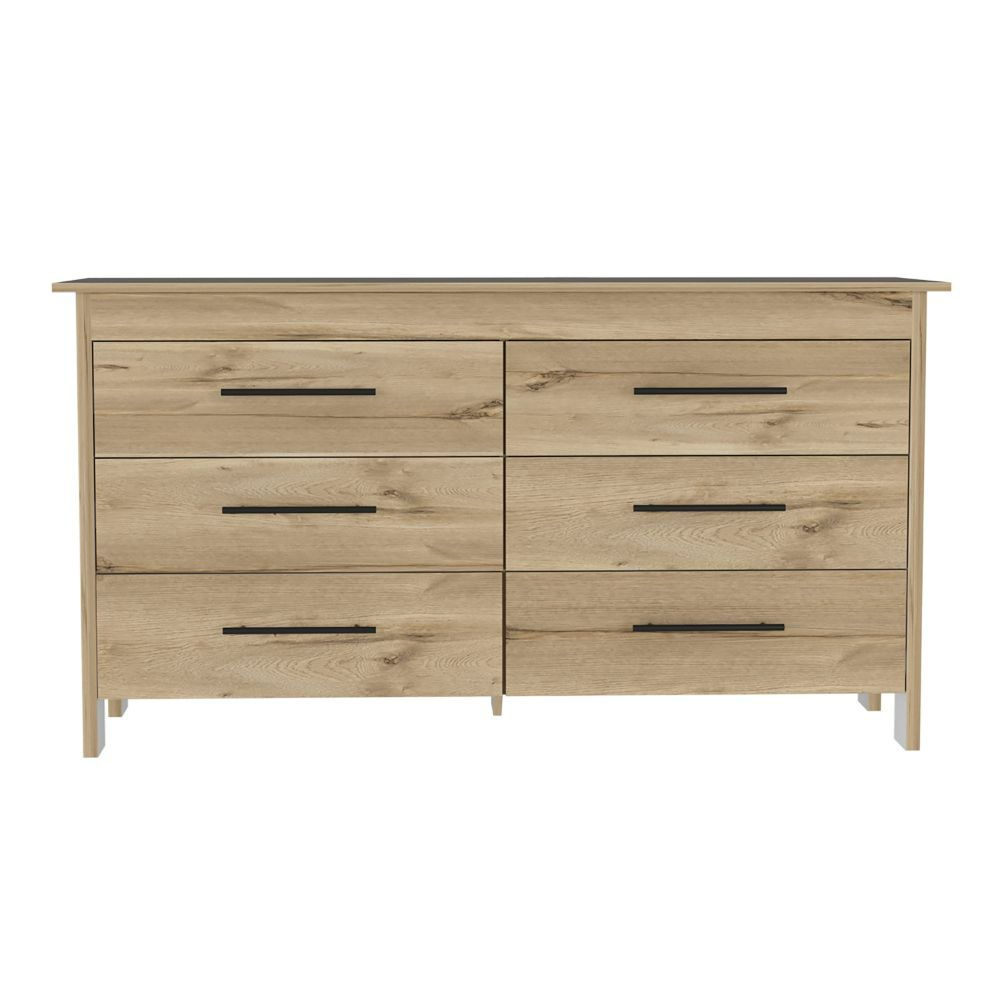 3 Drawers Dresser Maryland, Superior Top, Light Gray Finish-3