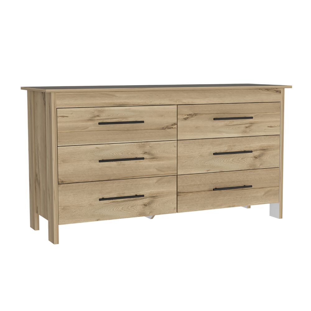 3 Drawers Dresser Maryland, Superior Top, Light Gray Finish-4